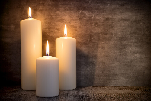 Velas para decoração estilo vintage