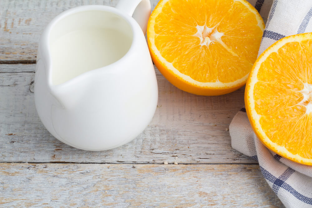 Laranja e leite