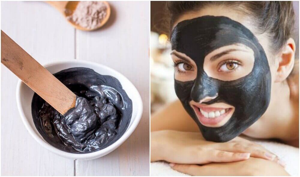 Máscara negra para eliminar os cravos e as impurezas