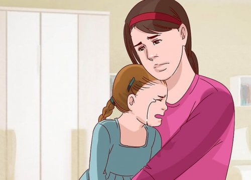 Mãe e filha tristes