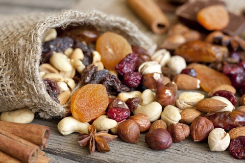 Oleaginosas e frutas secas