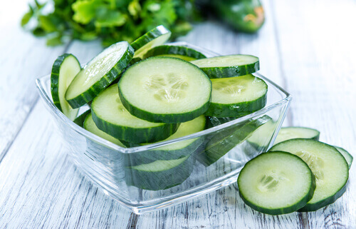 Pepino em rodelas