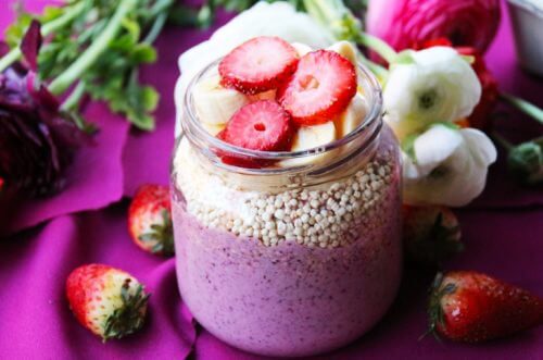 Quinoa com iogurte