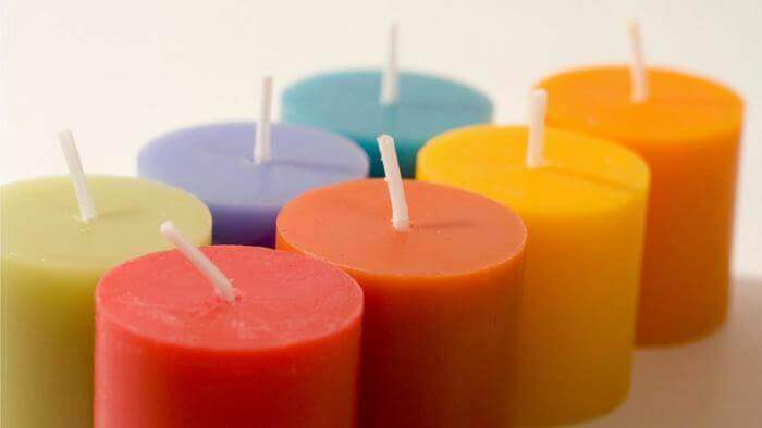 Velas coloridas
