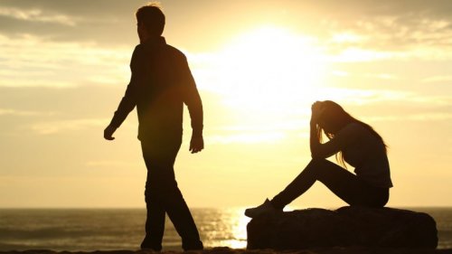 Homem deixando mulher