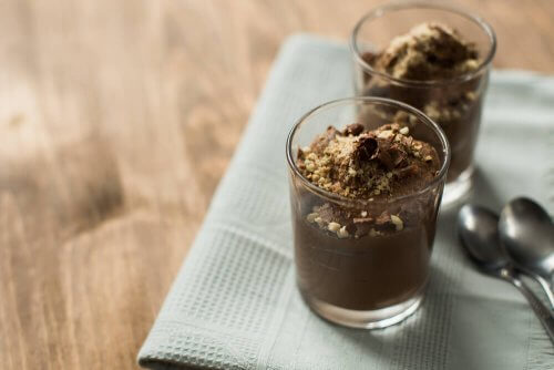 Batido com tofu e chocolate