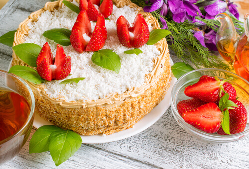Cheesecake com morangos