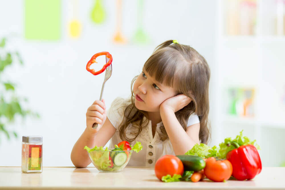 Crianças que recusam vegetais
