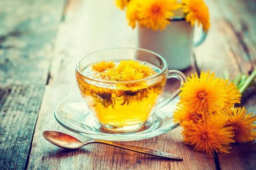 Infusões diuréticas: dente-de-leão
