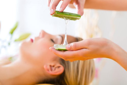 Máscara de gel de aloe vera