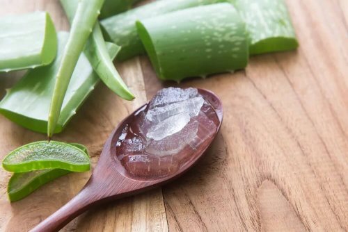 Aloe vera e óleo de hortelã