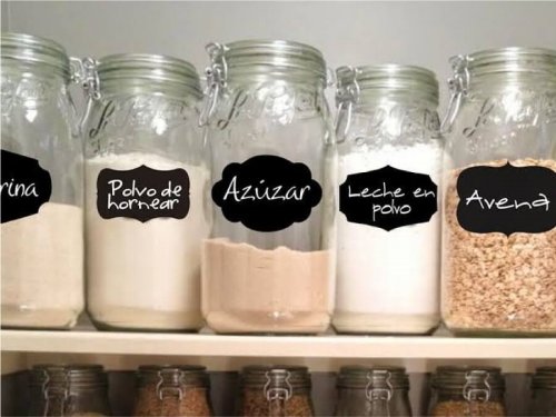 Etiquetas para armazenar alimentos