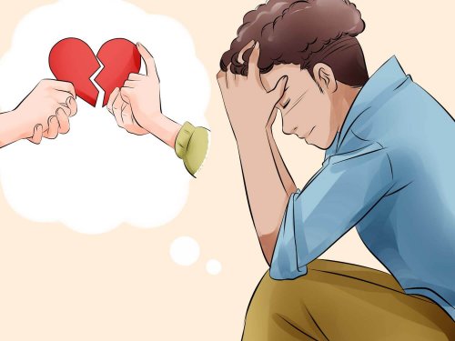 Homem sofrendo porque terminou seu relacionamento