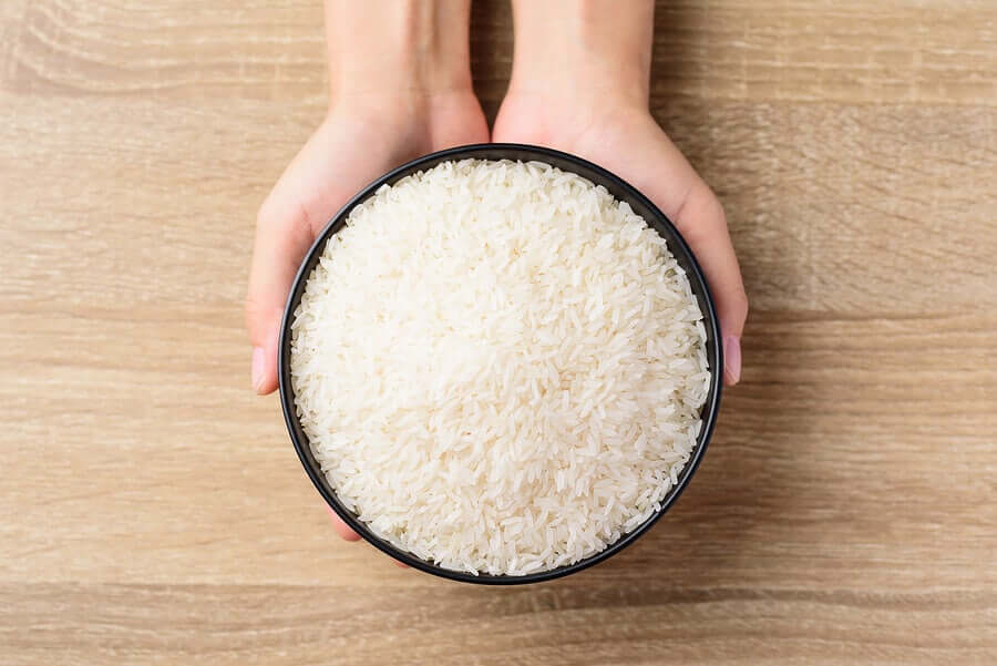esfoliantes faciais de arroz