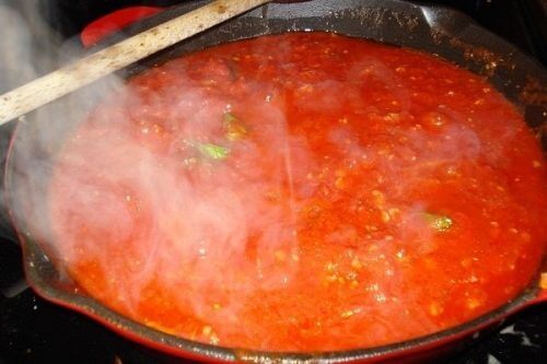 Molho saudável de tomate