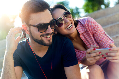 Casal feliz