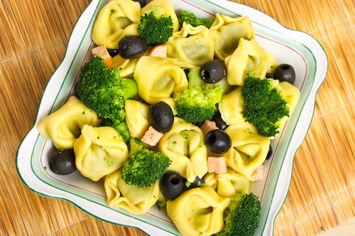 Macarrão com brócolis