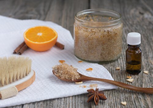 Esfoliante de açúcar e limão