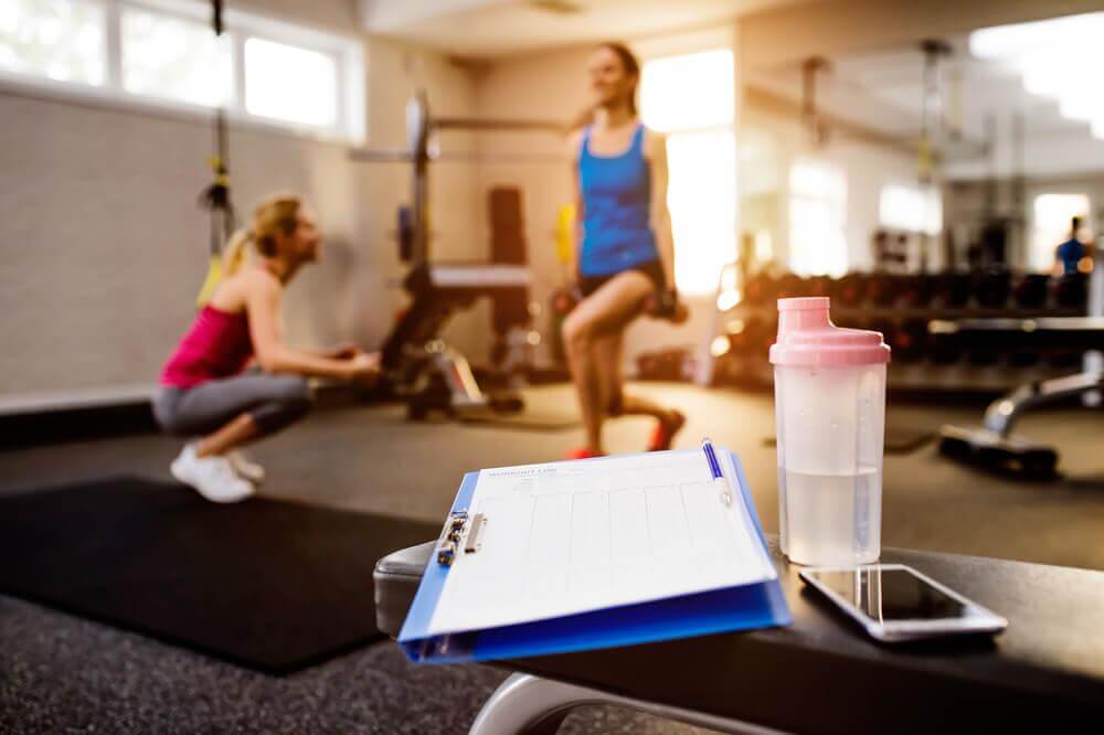 Exercícios na academia