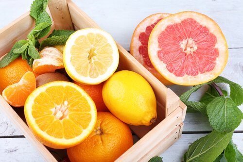 Frutas cítricas naturais