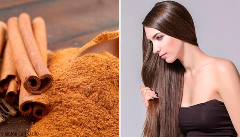 Máscara de canela para o cabelo