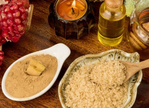 Esfoliantes com açúcar mascavo