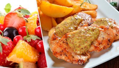 Receita de peito de frango com molho de frutas
