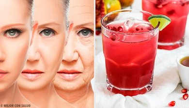 Suco antioxidante e rejuvenescedor de uva, romã e moringa