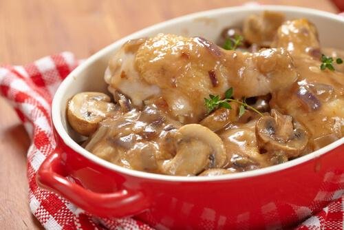 Receita com cogumelos