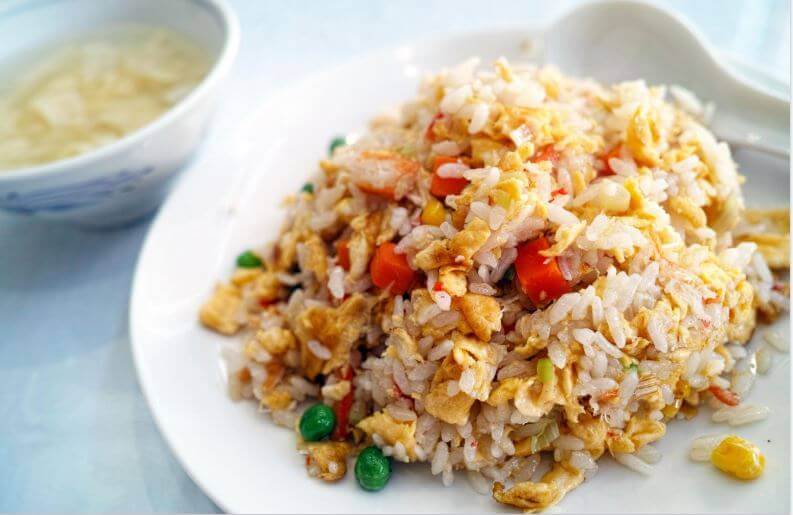 Receita deliciosa de arroz chinês