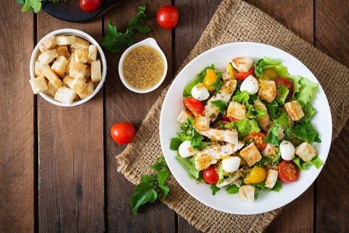 2 receitas de salada Caesar