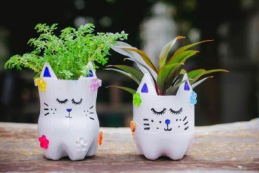 Faça seus próprios vasos de plantas em casa
