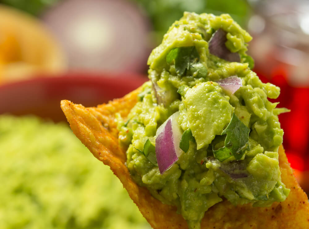 Receita tradicional de guacamole