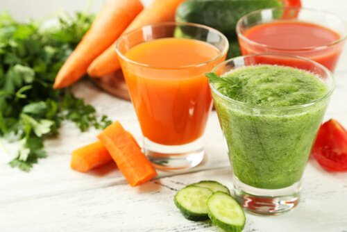 Suco de frutas e vegetais
