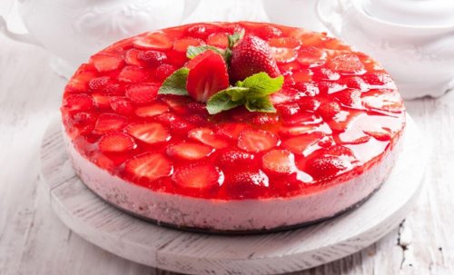 Receita de gelatina com morango