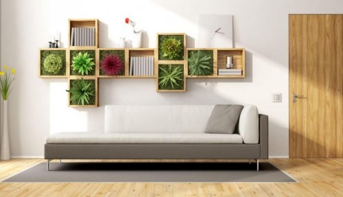Decoração elegante com plantas