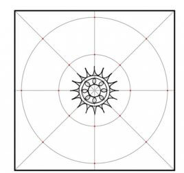 Desenho para decorar a casa com mandalas