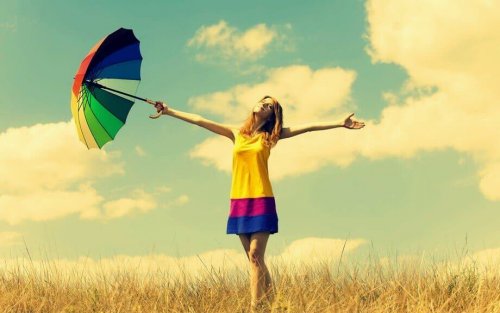 As cores trazem felicidade