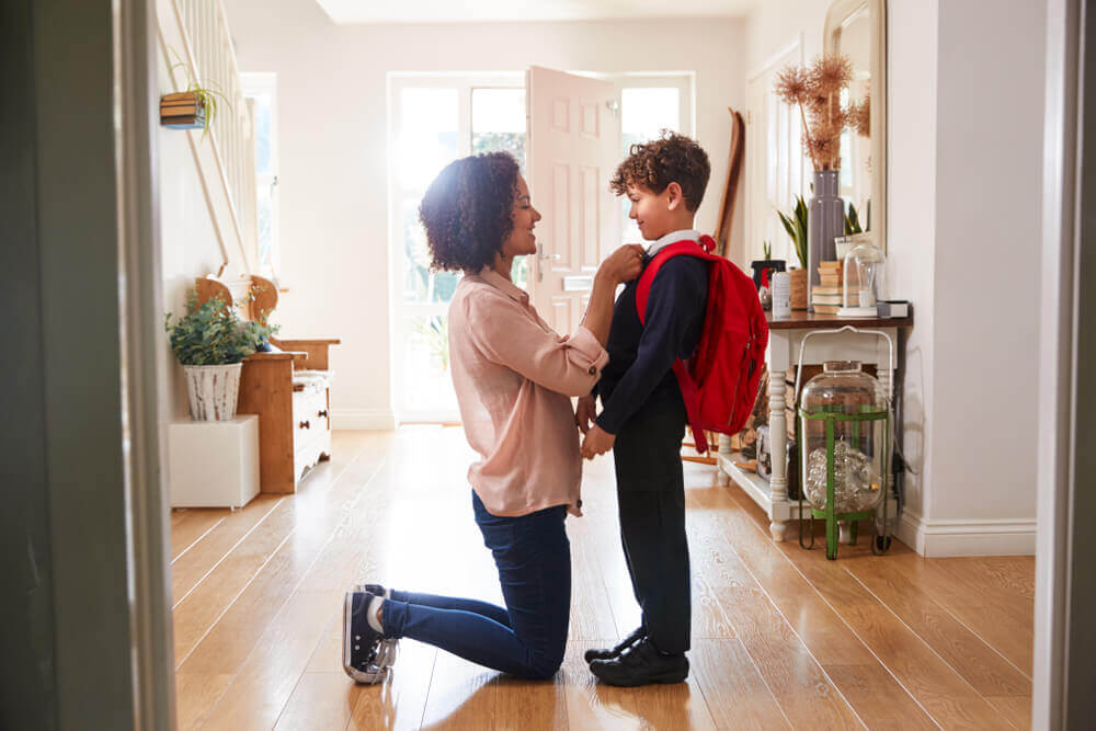um bom relacionamento entre mãe e filho