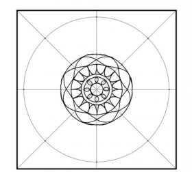 Desenho para decorar a casa com mandalas