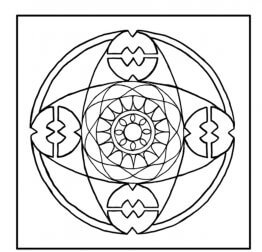 Desenho de mandalas