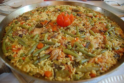 Paelha com vegetais