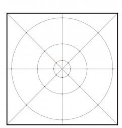 Quadro para desenhar uma mandala