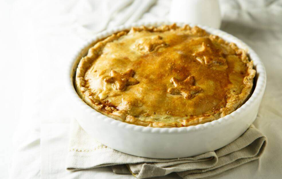 Torta de frango pronta