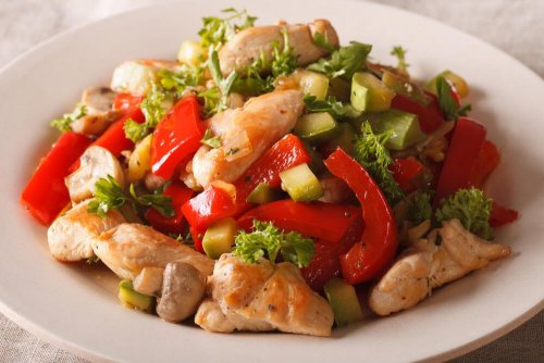 Salada com frango