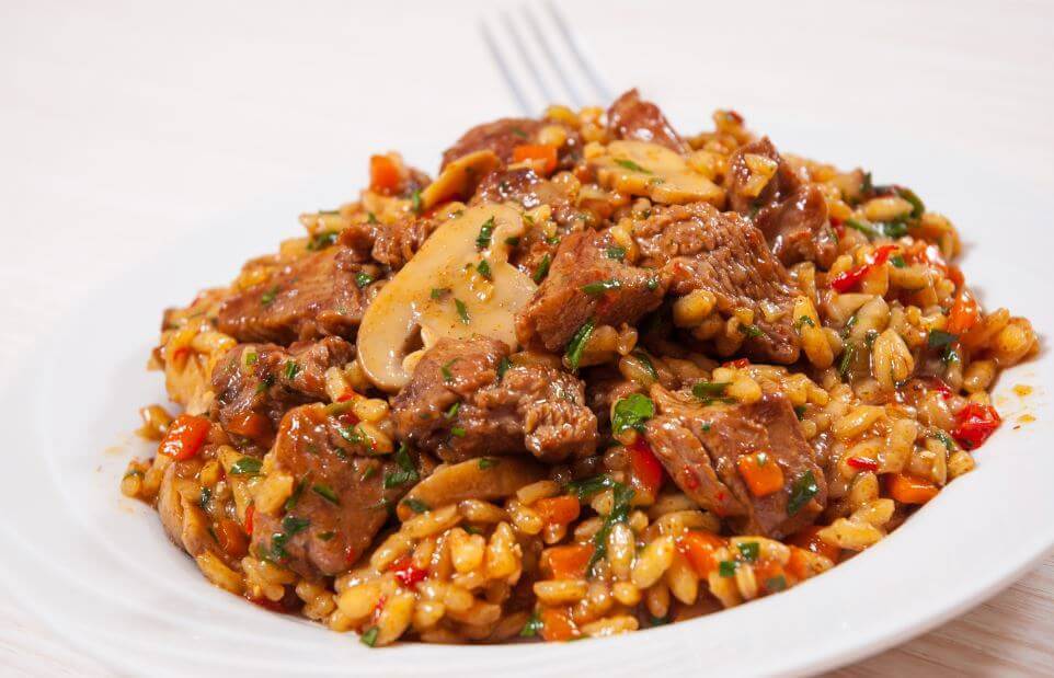Receita de arroz chinês com frango e mel Receita de arroz chinês com frango e mel