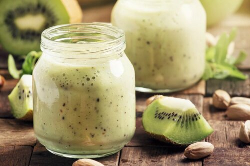 Suco de melão e kiwi