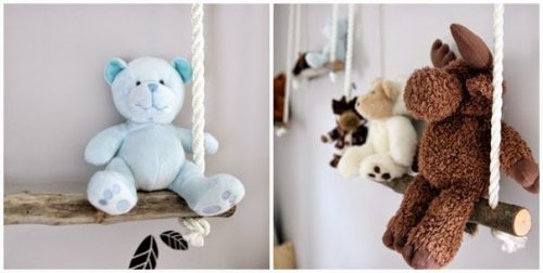 Decoração com bichos de pelúcia