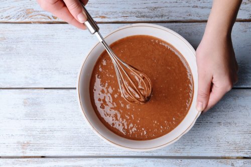 Massa para fazer pão de ló de café