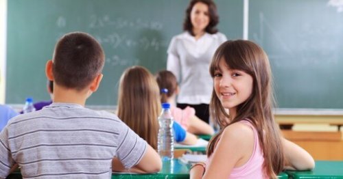 Crianças no início das aulas